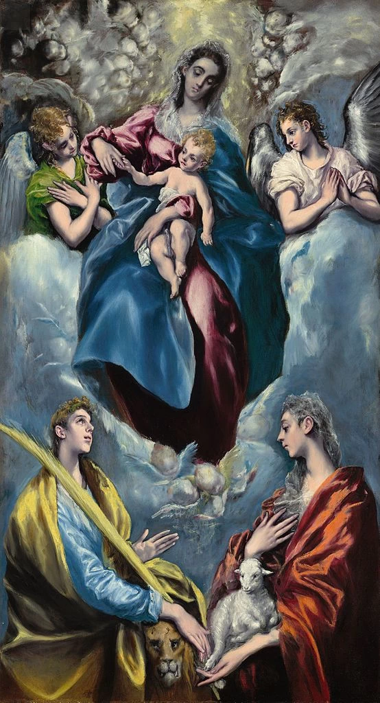 Madonna col Bambino, Santa Martina e Sant'Agnese - National Gallery of Art, Washington DC